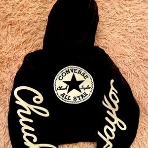 Converse girls crop hoody